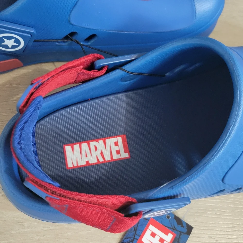 Captain America Clog Sandals Slip On Mens Size 9